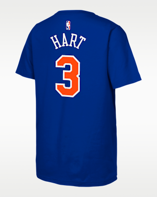 Heart's Basketball School ユニフォーム 青 New York Knicks Josh Hart Nike Grade School Basketball T-Shirt